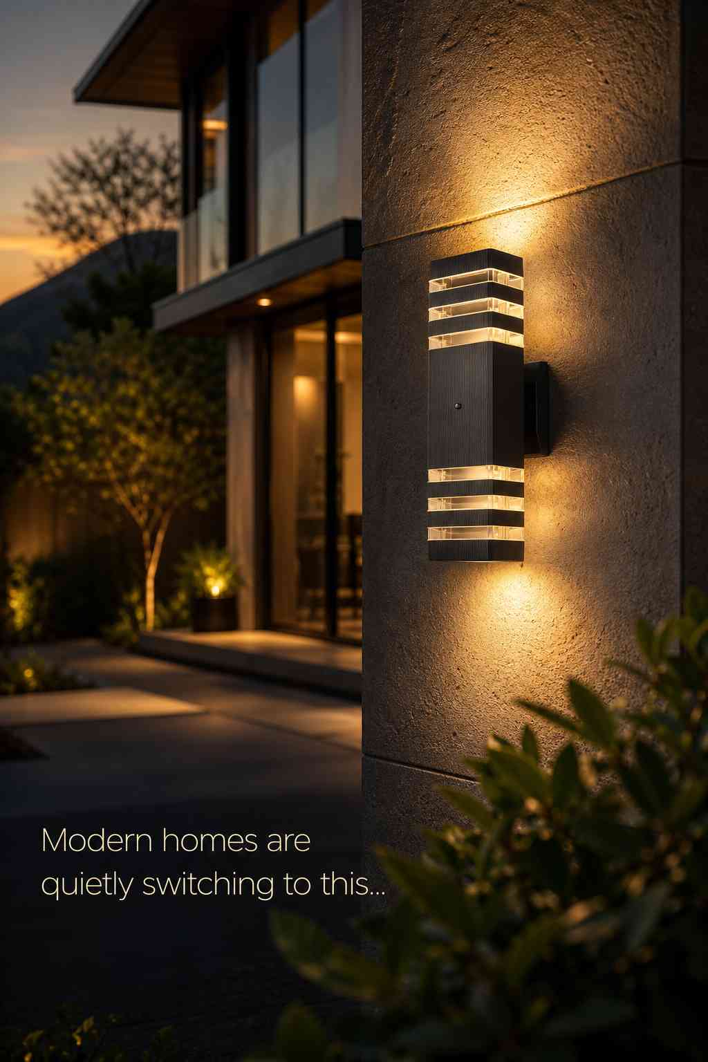 Modern DASTOR up/down wall light close-up